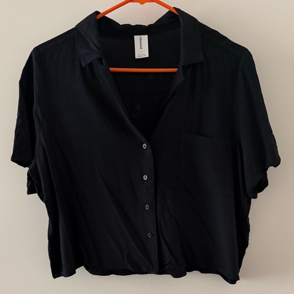 Abound Black Button-Down Shirt